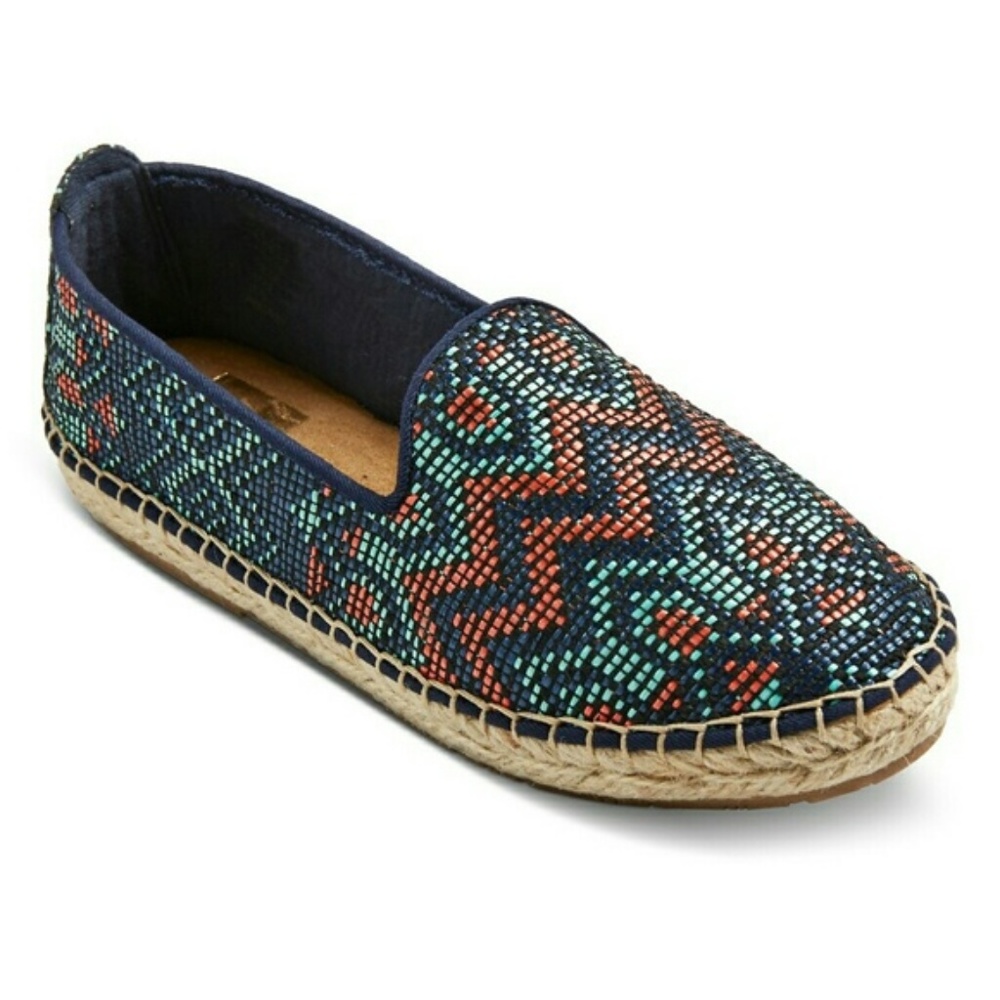 DV By Dolce Vita Ottie Blue Pattern Espadrille-NEW